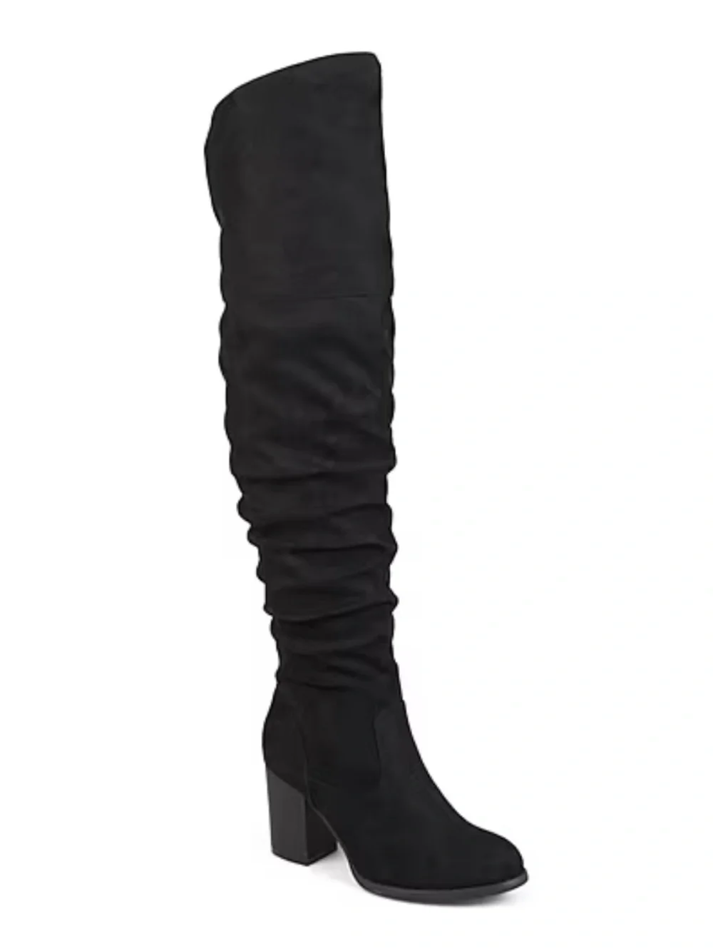 Women's KAISON Black Over-the-Knee Block Heel Boots